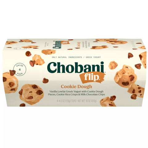 Chobani Flip Cookie Dough Greek Yogurt, 4.5oz. 4 Count