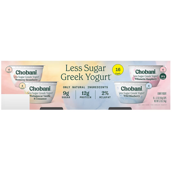 Chobani less deals sugar