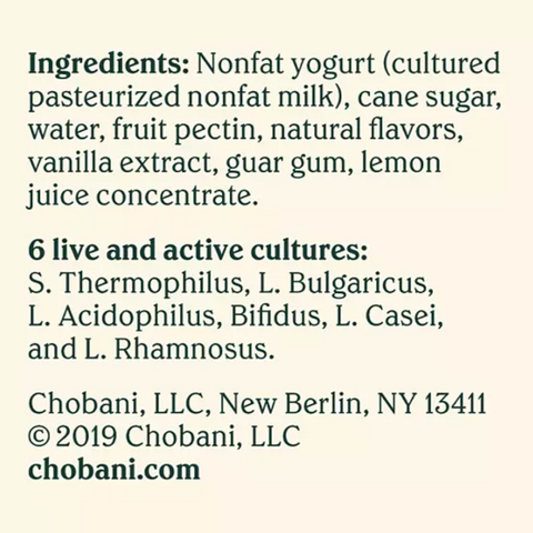 Chobani 0% Vanilla Blended Greek Yogurt, 32 oz.