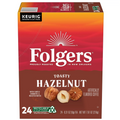 Folgers Hazelnut Cream Flavored Ground Coffee, K Cup Pods for Keurig, 24 Count