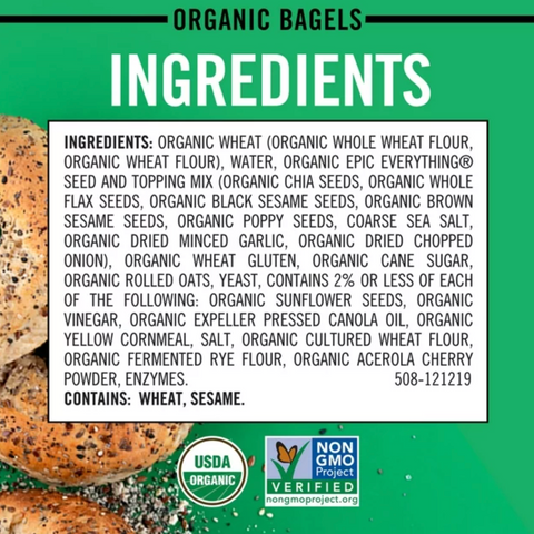 Dave's Killer Bread Epic Everything Organic Bagels, 5 Count