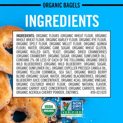 Dave's Killer Bread Organic Boomin Berry Bagels, 5 Count