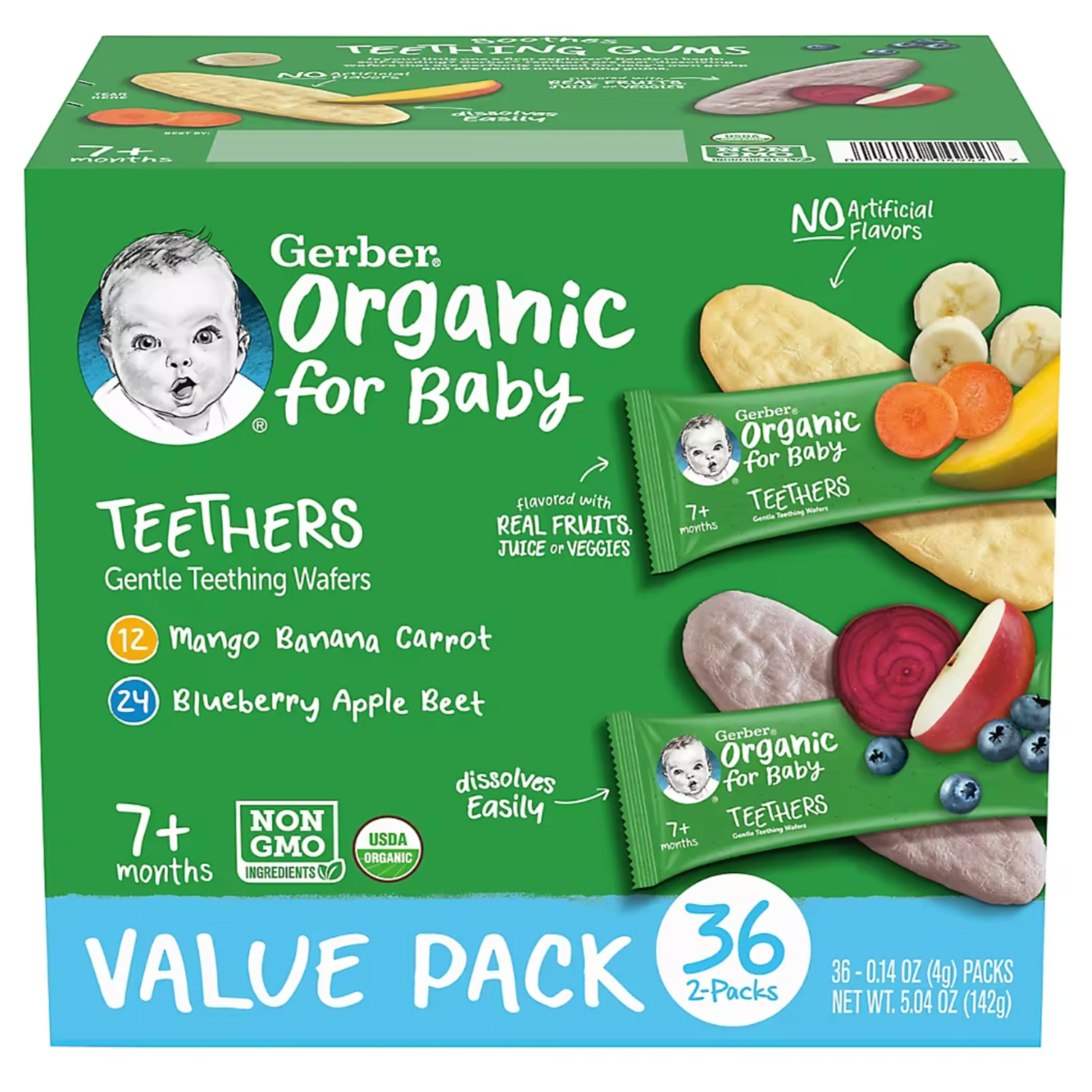 Organic hot sale teething wafers