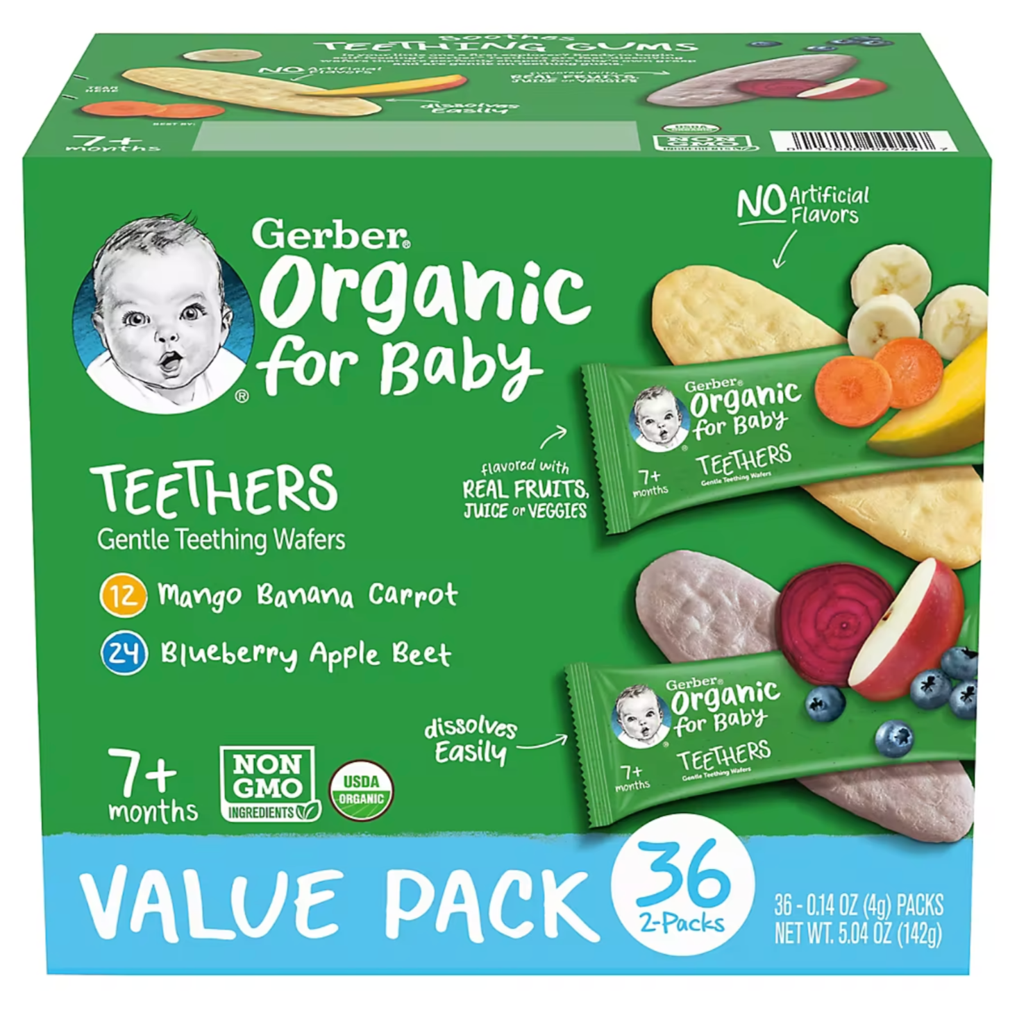 Organic teething deals wafers
