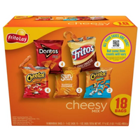 Frito Lay Variety Pack, Cheesy Mix, 18 Ct