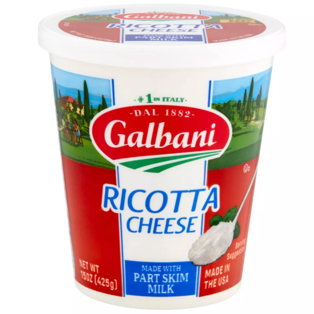 Sim Rigata Galbani Part Skim Milk Ricotta Cheese, 15oz – Water Butlers