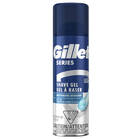 Gillette Series Moisturizing Shave Gel for Men with Cocoa Butter, 7oz