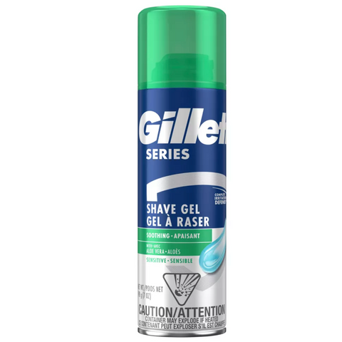 Gillette Series Sensitive Soothing with Aloe Vera Men's Shave Gel, 7 oz