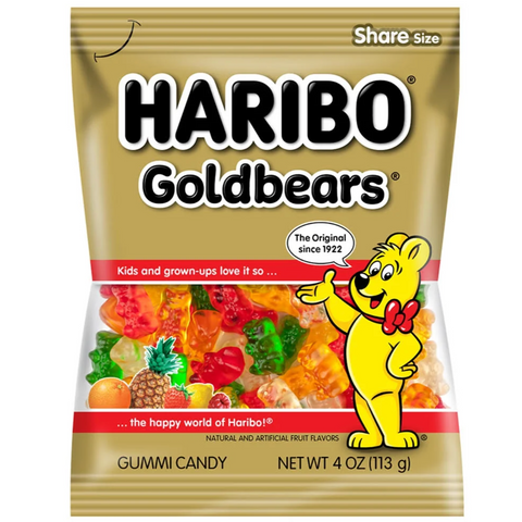 Haribo Goldbears Gummi Candy, 4oz