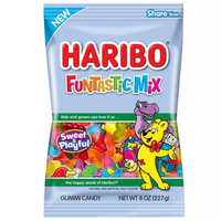 Haribo Funtastic Mix Gummy Candy, 8oz