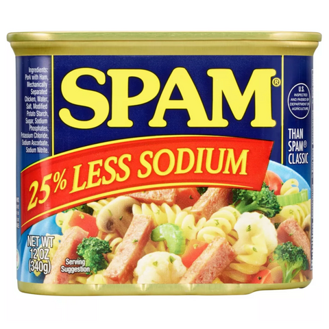 SPAM Less Sodium Lunch Meat, 12oz