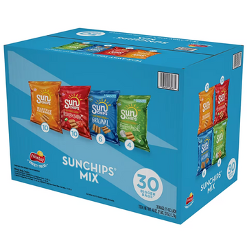 Sun Chips Multigrain Snack Bags Variety Pack 1.5 oz, 30 Count