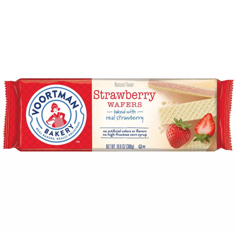 Voortman Strawberry Wafers, 10.6oz