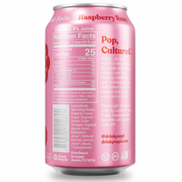 Poppi Raspberry Rose Prebiotic Soda, 12 fl oz, 4 Count