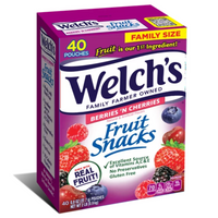 Welch’s Fruit Snacks, Berries N Cherries, 40 Count