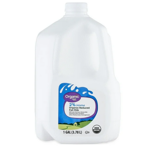 Great Value Organic Reduced Fat 2% Milk, 1 Gallon