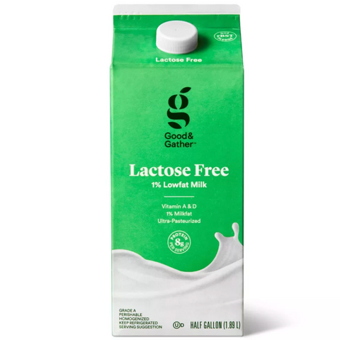 Good & Gather™ Lactose Free 1% Milk, Half Gallon