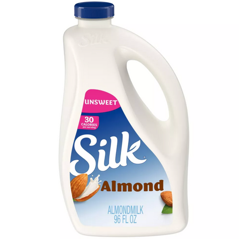 Silk Unsweet, Original Almond Milk, 96 fl oz