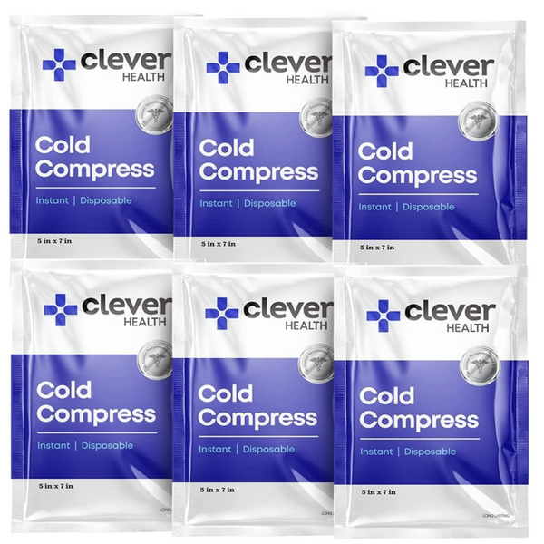 Instant Cold Pack, Disposable Ice Packs, 5x7 Inches, 6 Count