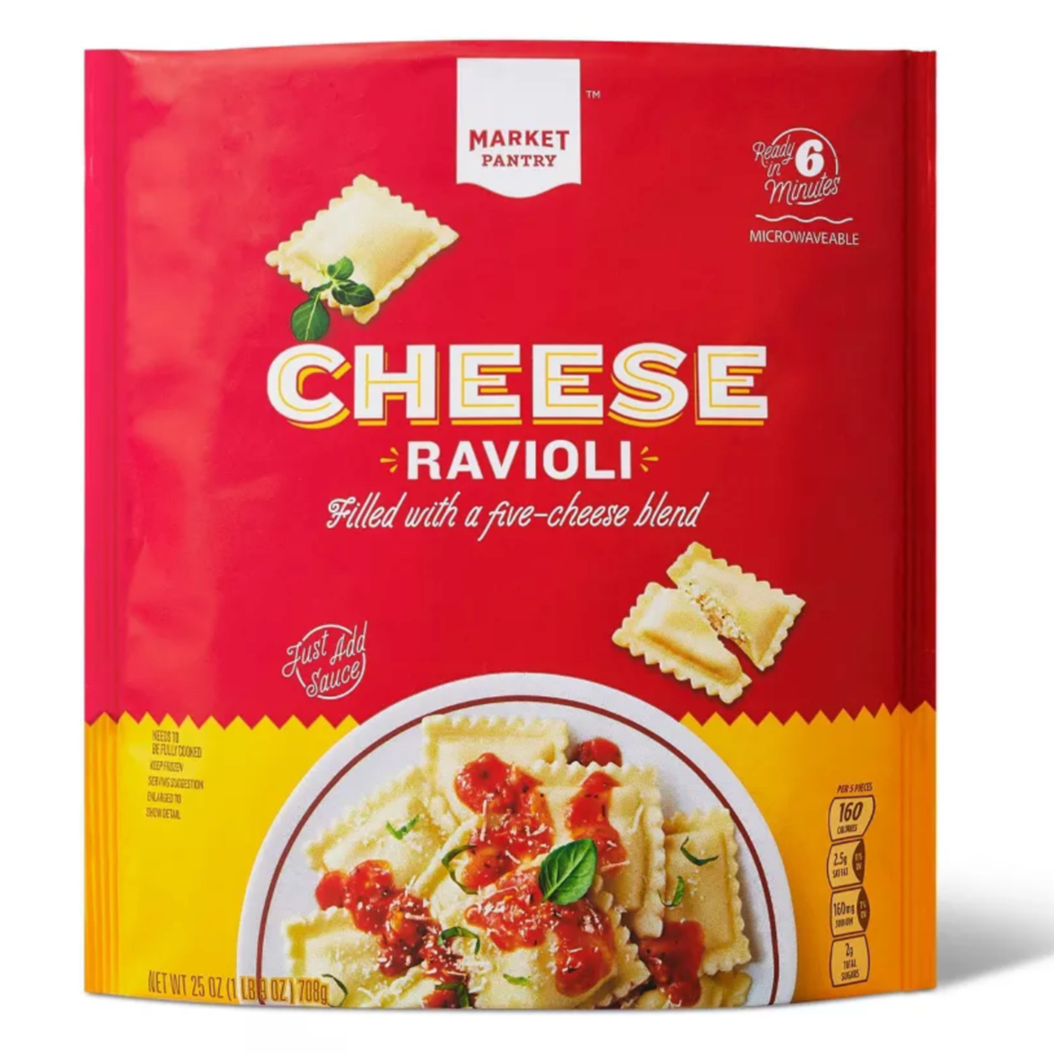 Market Pantry™ Square Cheese Frozen Ravioli, 25oz – Water Butlers