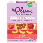 Plum Organics Organic Peach Baby Snack, 1.75 oz, 5 Count