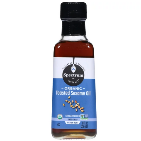 Spectrum Naturals Organic Toasted Sesame Oil, 8 fl oz