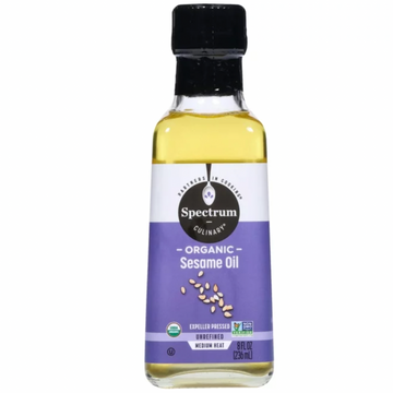 Spectrum Naturals Organic Unrefined Sesame Oil, 8 fl oz