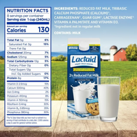 Lactaid 2% Calcium Enriched Reduced Fat Milk, Half Gallon