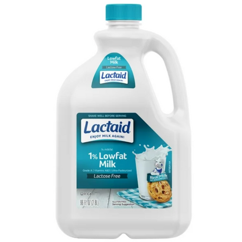 Lactaid 100% Lactose Free 1% Lowfat Milk, 96 fl oz