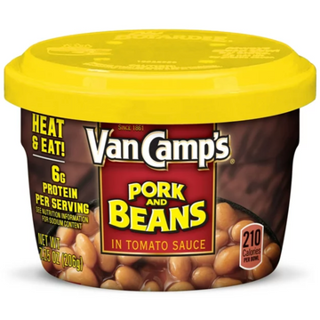 Van Camp's Pork and Beans Microwavable Cups, 7.25 oz.