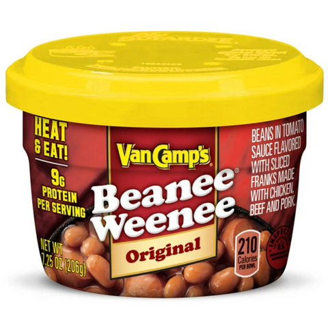 Van Camp's Beanee Weenee Original Flavor Microwavable Cup, 7.25 oz.