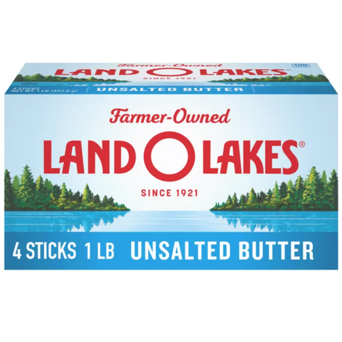 Land O Lakes Unsalted Stick Butter, 16 oz, 4 Sticks