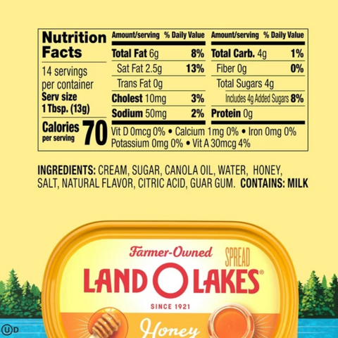 Land O Lakes Honey Butter Spread, 6.5 oz