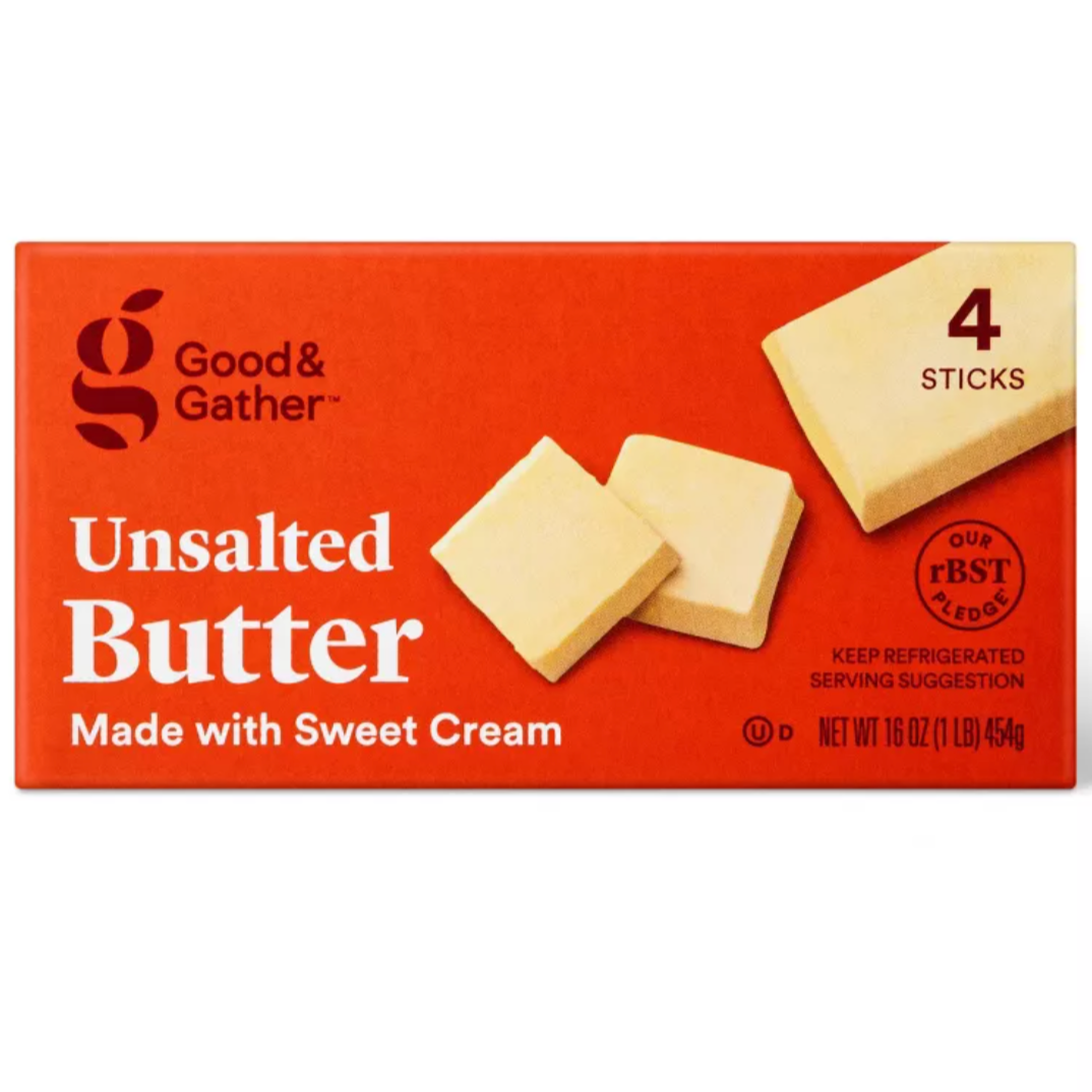 Good & Gather™ Unsalted Butter, 1lb, 4 Sticks – Water Butlers