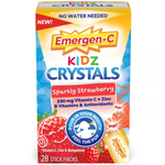 Emergen-C Crystals, On-The-Go Immune Support, Sparkly Strawberry, 28 Ct