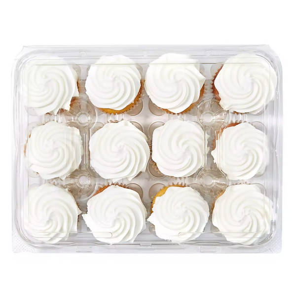Wellsley Farms Large Yellow Cupcakes, 12 Count