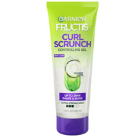 Garnier Fructis Curl Scrunch Hair Styling Gel with Coconut Water, 6.8 fl oz