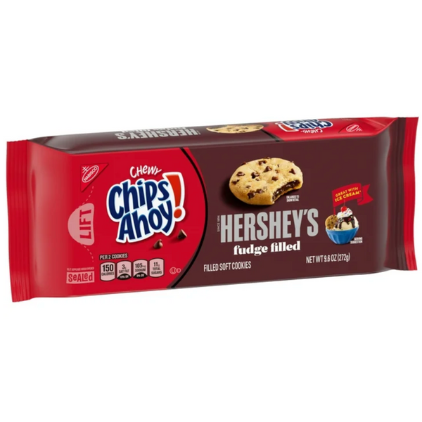 Chewy Chips Ahoy! Chewy Hershey's Fudge Filled Soft Cookies, 9.6 oz