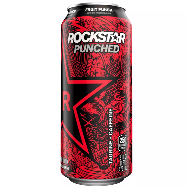 Rockstar Punched Fruit Punch Energy Drink, 16 fl oz