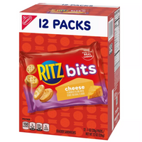 Ritz Bits Cheese Cracker Sandwiches Snack Pack, 12oz, 12 Count