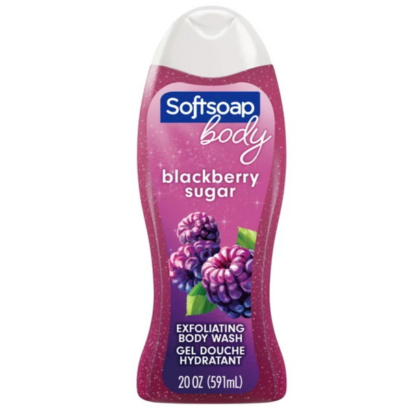 Softsoap Blackberry Sugar Body Wash, 20 oz