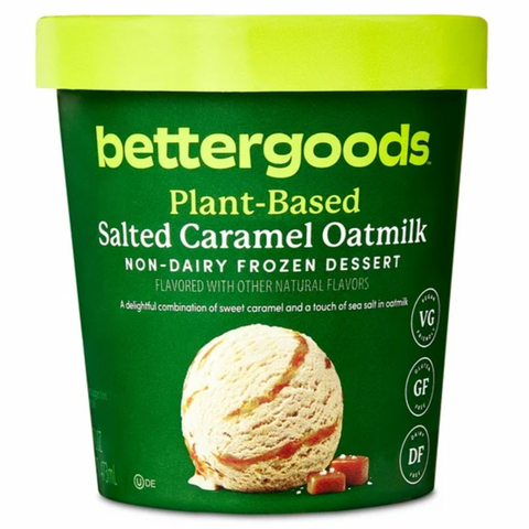 bettergoods Plant-Based Salted Caramel Oatmilk Non-Dairy Frozen Dessert, 16 fl oz