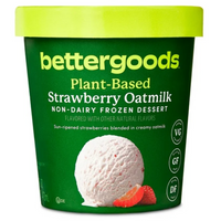 Bettergoods Plant-Based Strawberry Oatmilk Non-Dairy Frozen Dessert, 16 fl oz
