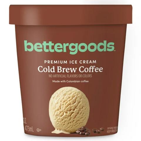 bettergoods Cold Brew Coffee Premium Ice Cream, 16 fl oz