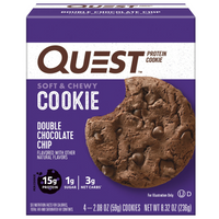 Quest Protein Cookie, Double Chocolate Chip, 4 Ct