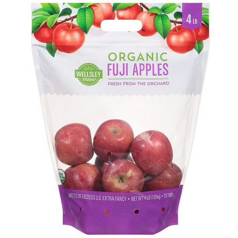 Wellsley Farms Organic Fuji Apples, 4 lbs.