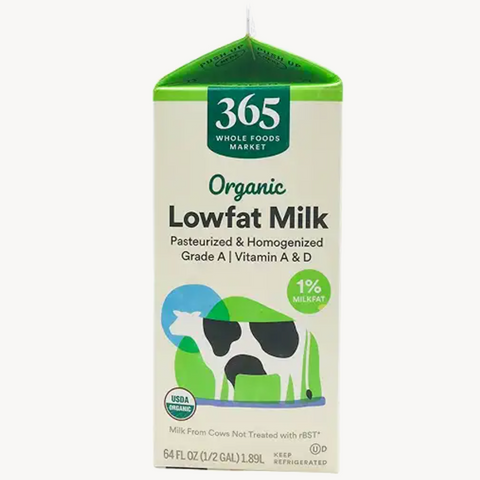 365 Organic Grade A Milk, Lowfat, 64 fl oz