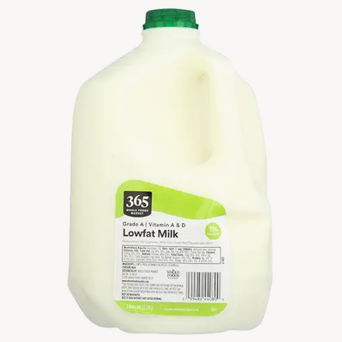 365 Grade A Lowfat Milk, 1 gallon