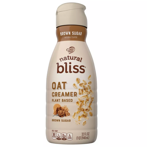 Coffee mate Natural Bliss Brown Sugar Oat Milk Creamer, 32 fl oz.