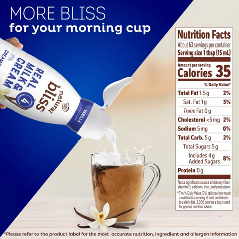 Coffee mate Natural Bliss Vanilla Creamer, 32 fl oz